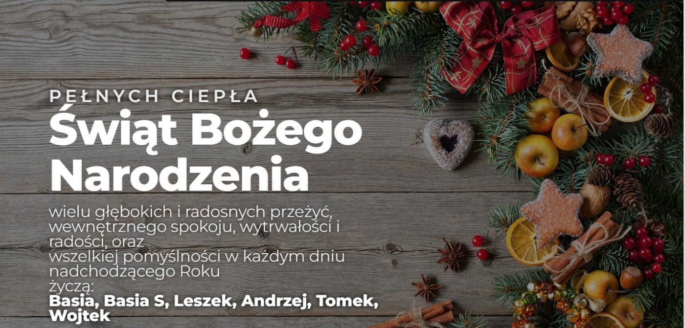 Wesołych Świąt Bożego Narodzenia !!!