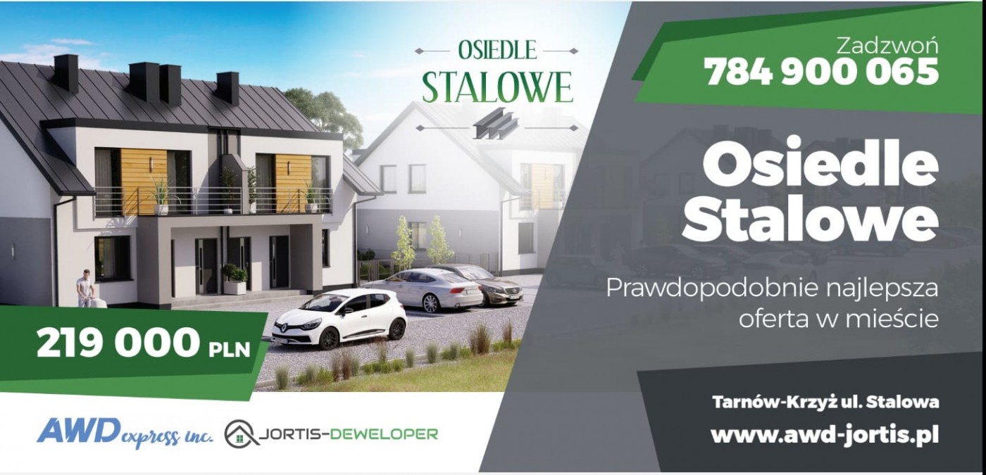 Banner reklamowy Stalowego gotowy.