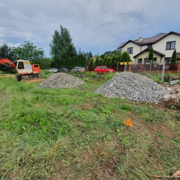 Osiedle Boznańskiej - prace ziemne i chudziak.