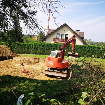 Prace ziemne na Stalowej 1.