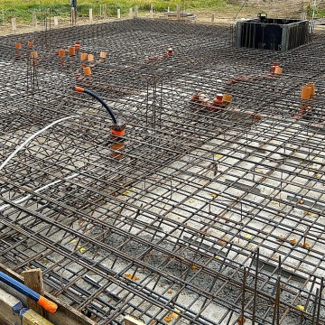 Zbrojenie pod płytę fundamentową budynek K7