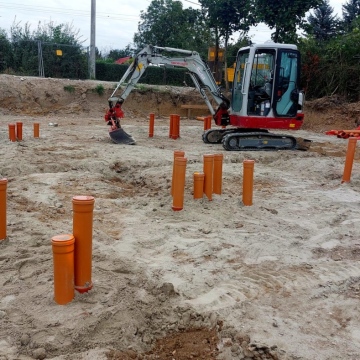 Hydraulika podposadzkowa - rozpoczęcie prac 